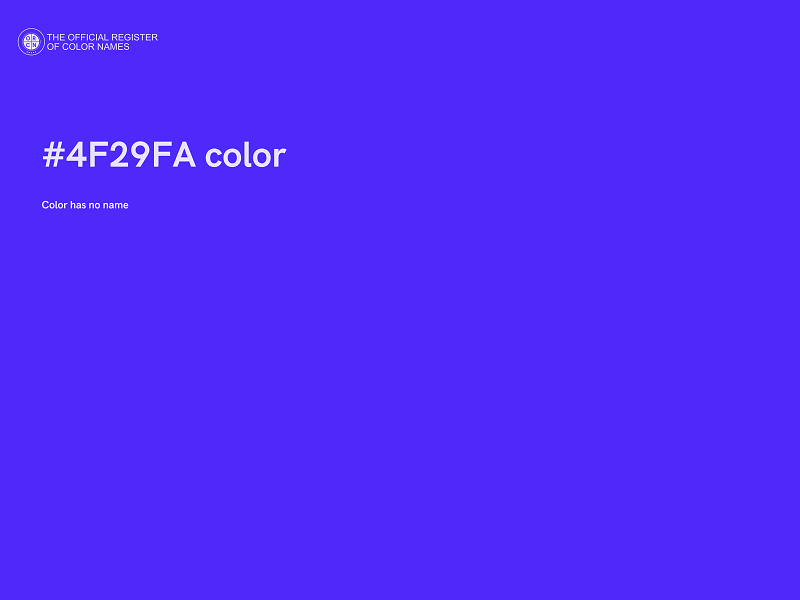 #4F29FA color image