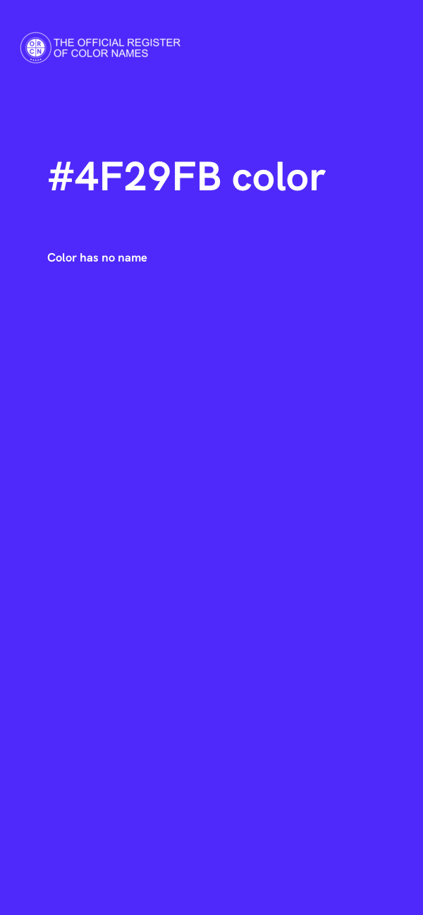 #4F29FB color image