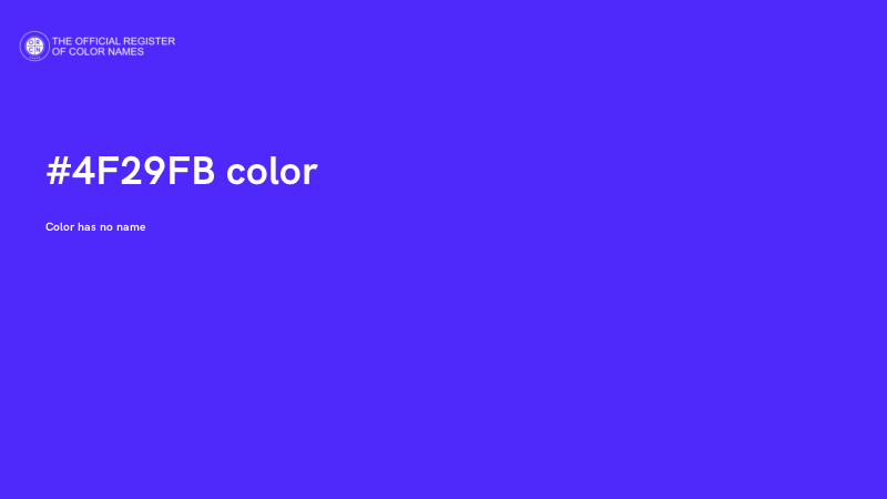 #4F29FB color image