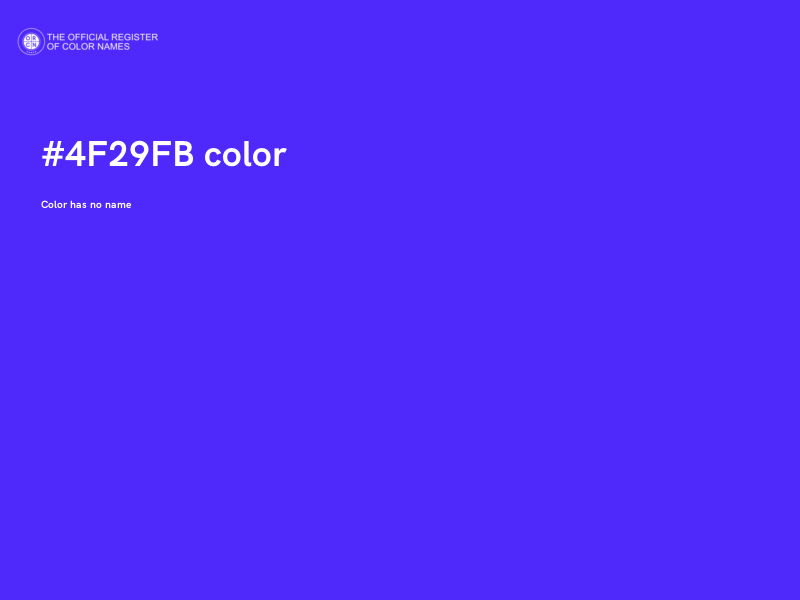 #4F29FB color image
