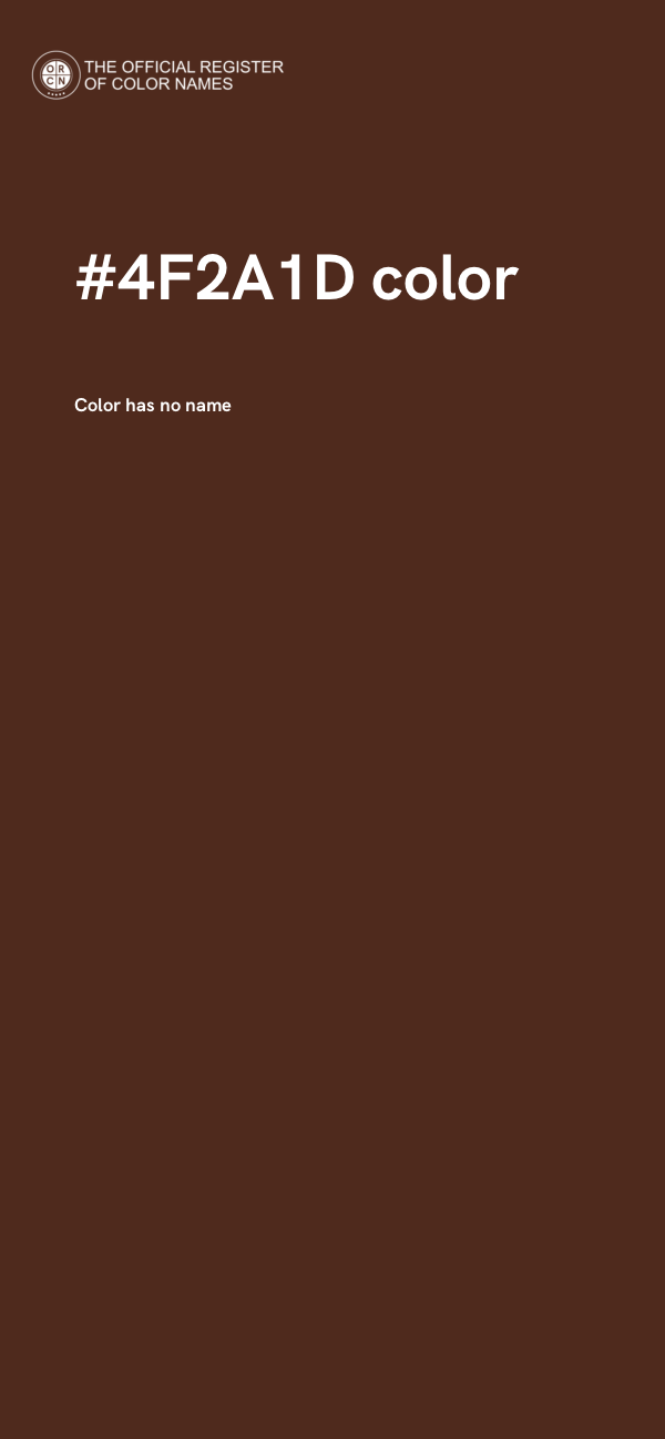 #4F2A1D color image