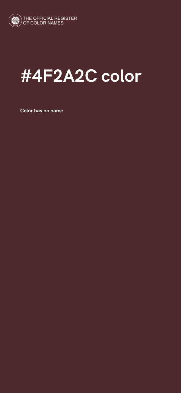 #4F2A2C color image