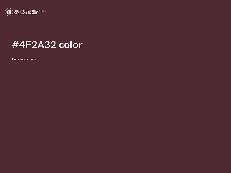 #4F2A32 color image