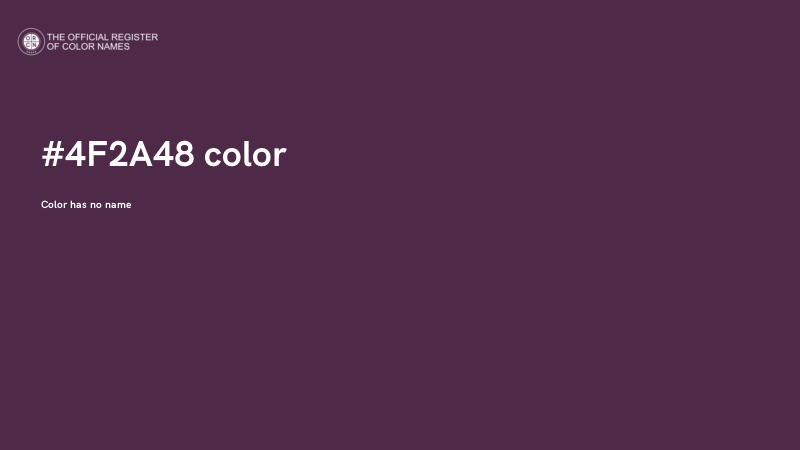 #4F2A48 color image