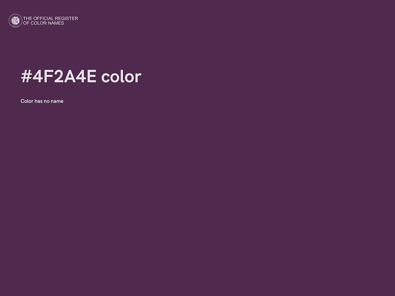 #4F2A4E color image