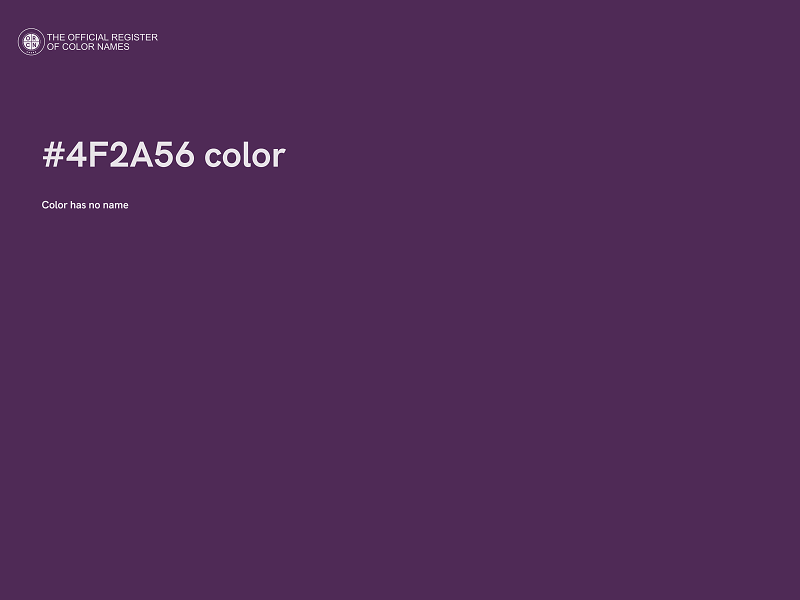 #4F2A56 color image