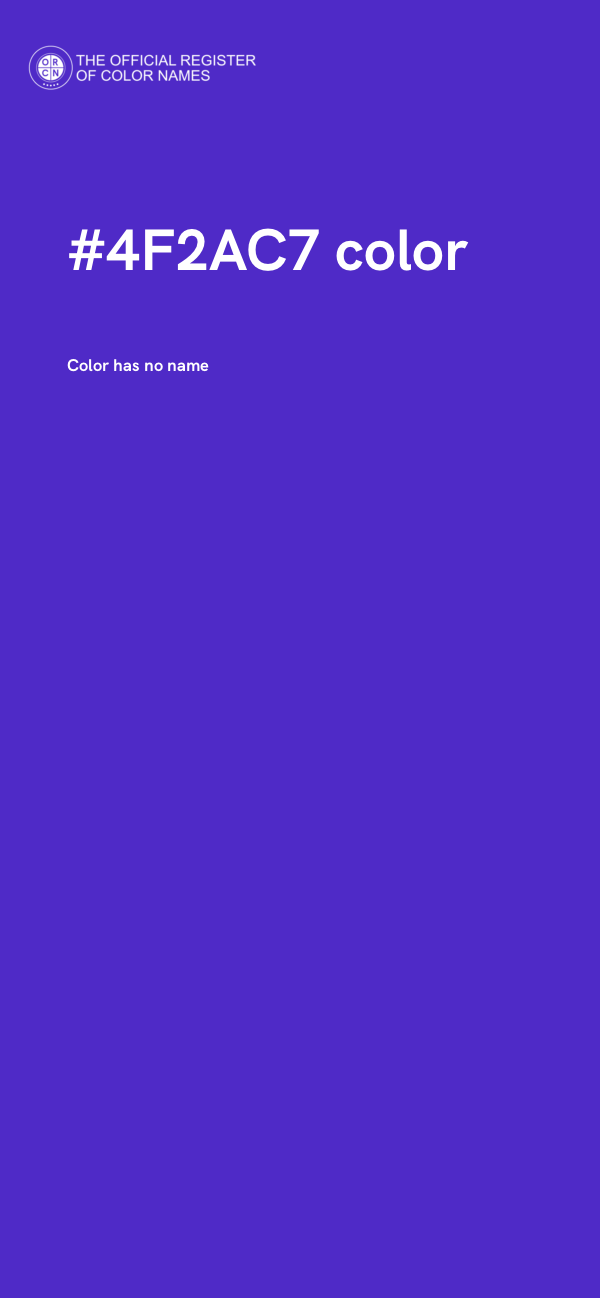 #4F2AC7 color image