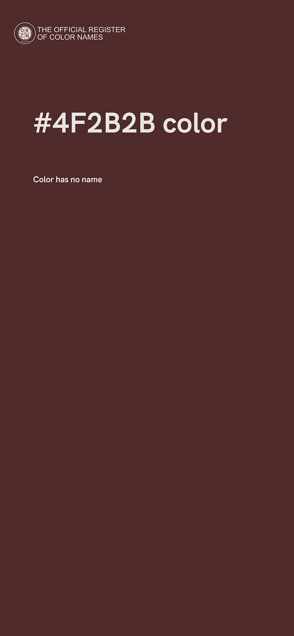 #4F2B2B color image