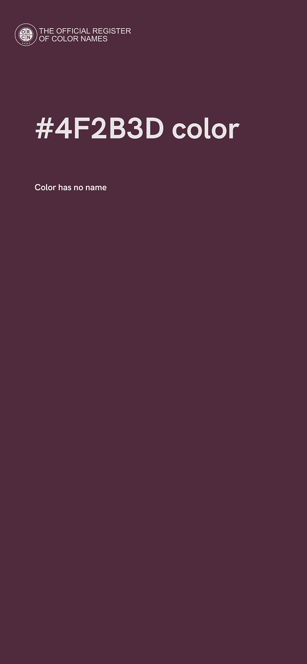 #4F2B3D color image