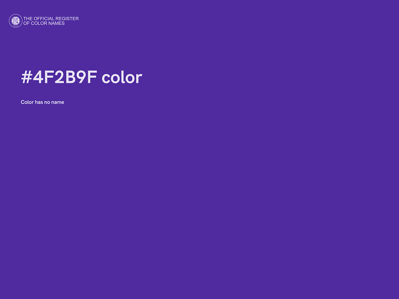 #4F2B9F color image
