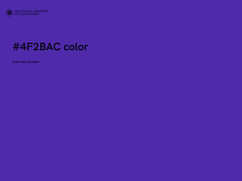 #4F2BAC color image