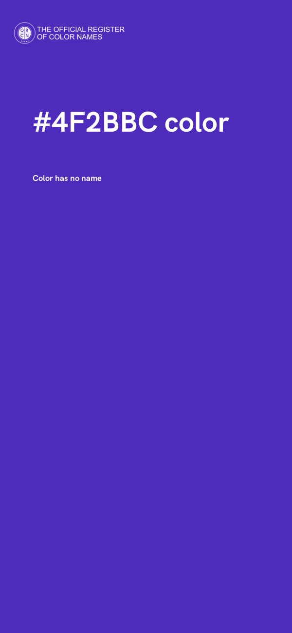 #4F2BBC color image