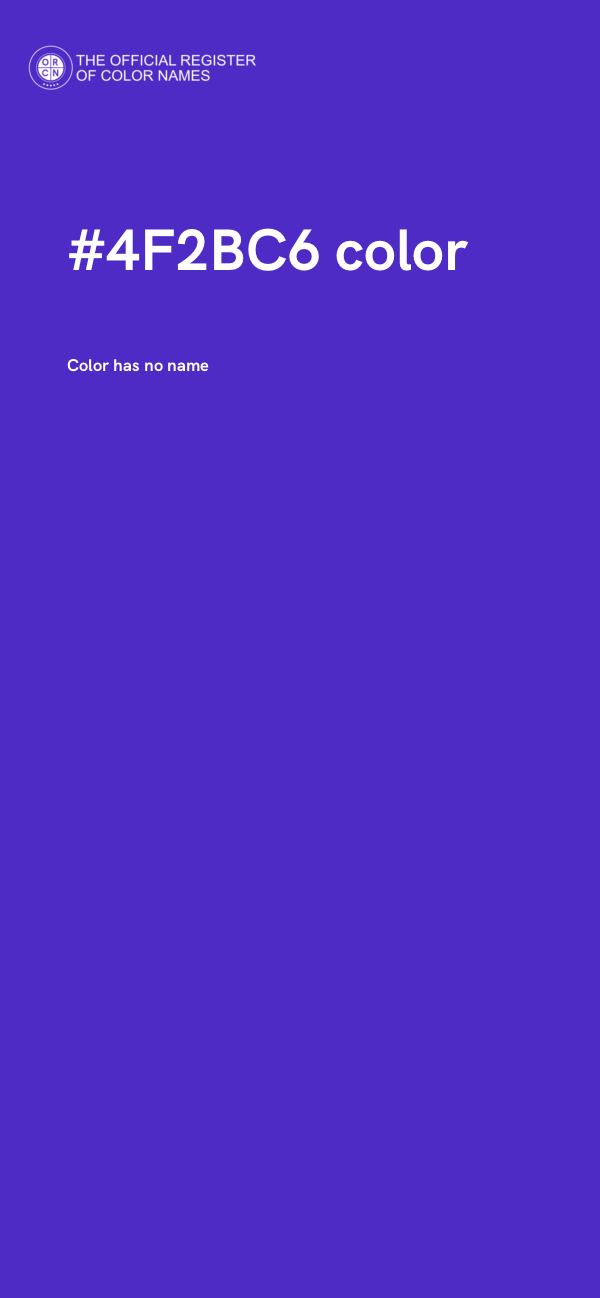 #4F2BC6 color image