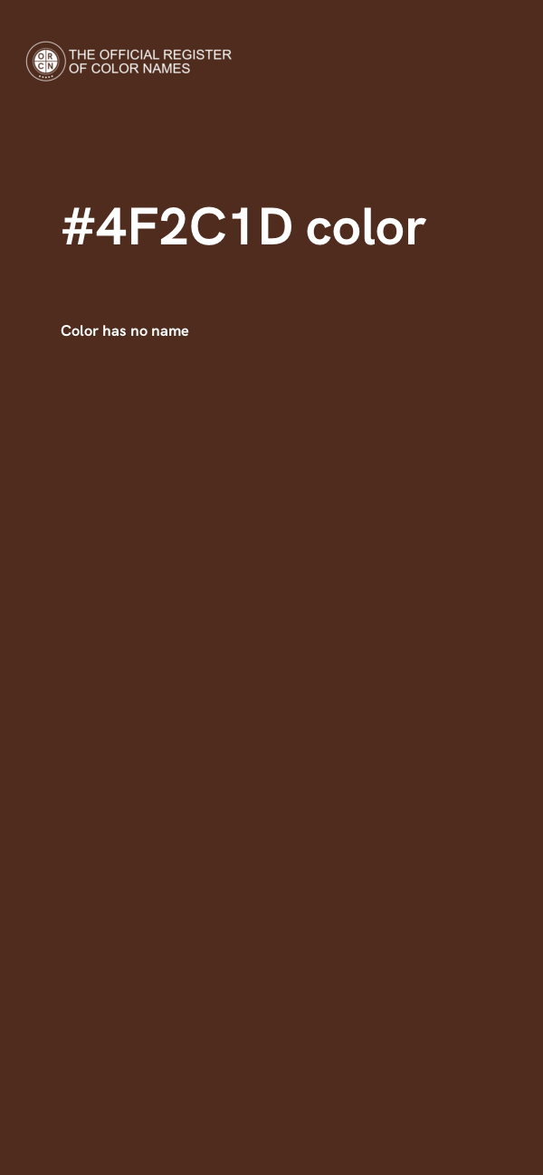 #4F2C1D color image