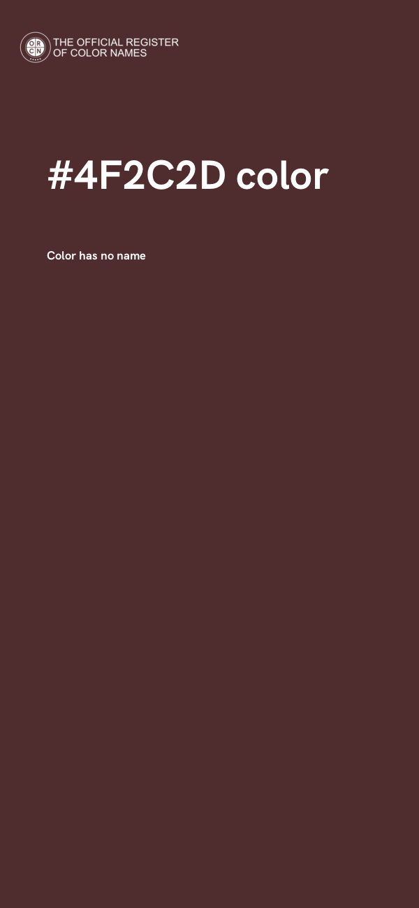 #4F2C2D color image