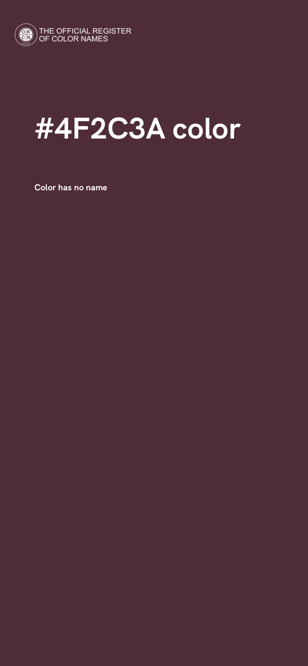 #4F2C3A color image