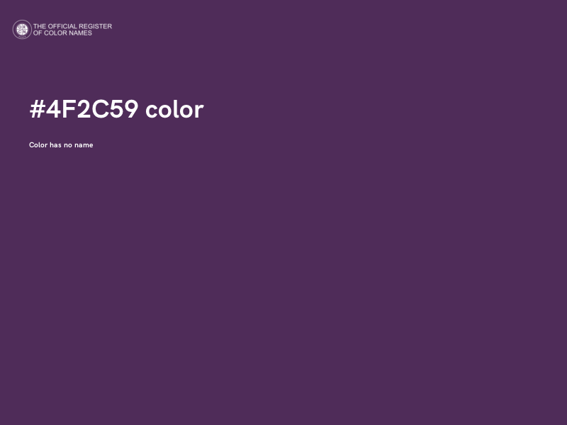 #4F2C59 color image