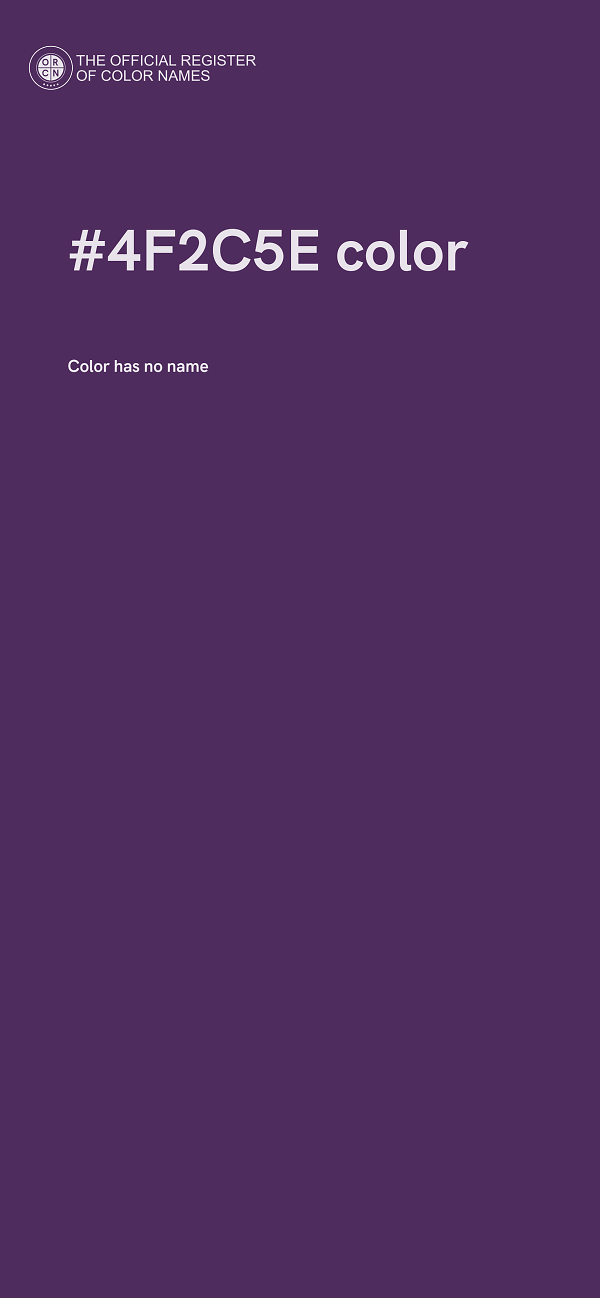 #4F2C5E color image