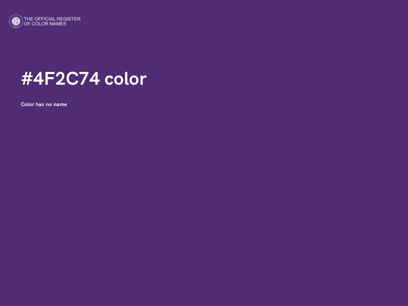 #4F2C74 color image