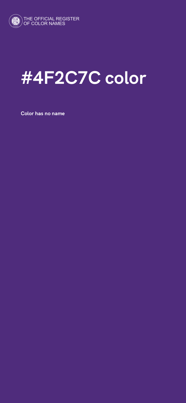 #4F2C7C color image