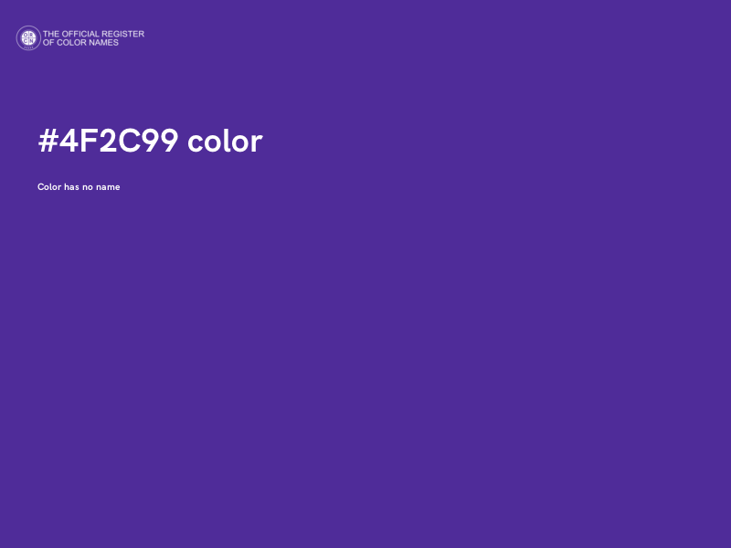 #4F2C99 color image