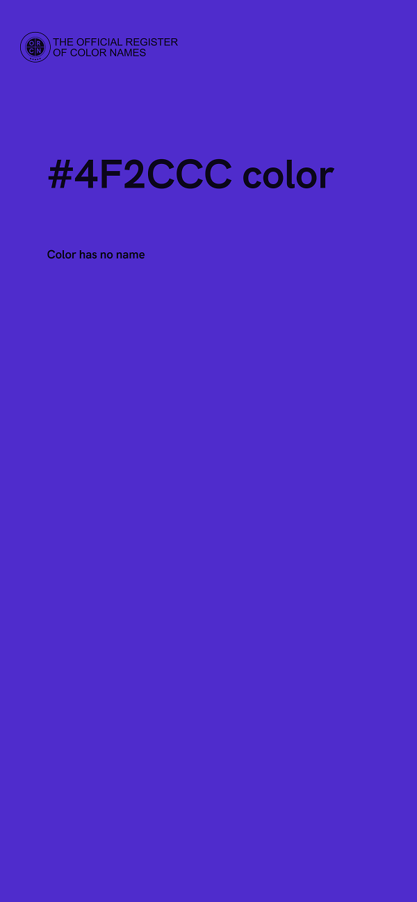 #4F2CCC color image