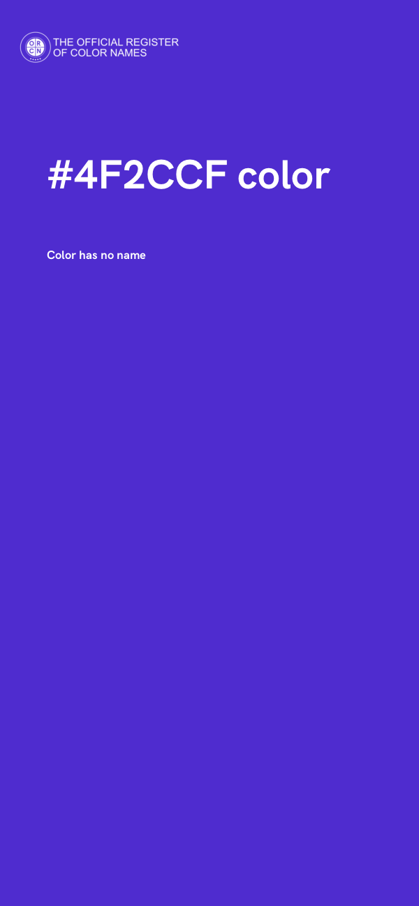 #4F2CCF color image