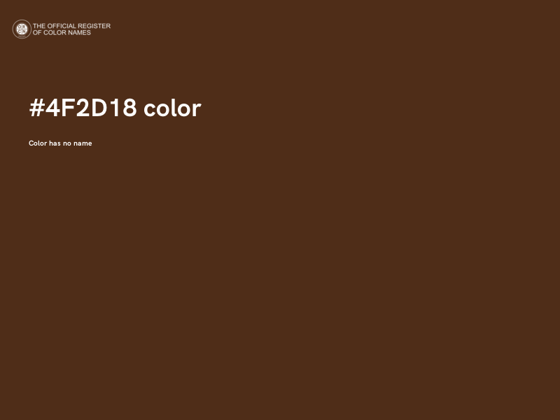 #4F2D18 color image