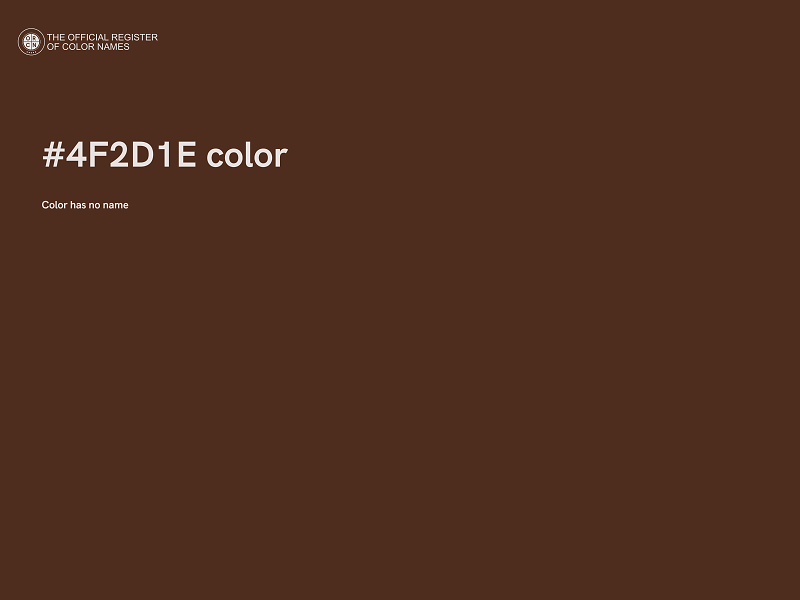 #4F2D1E color image