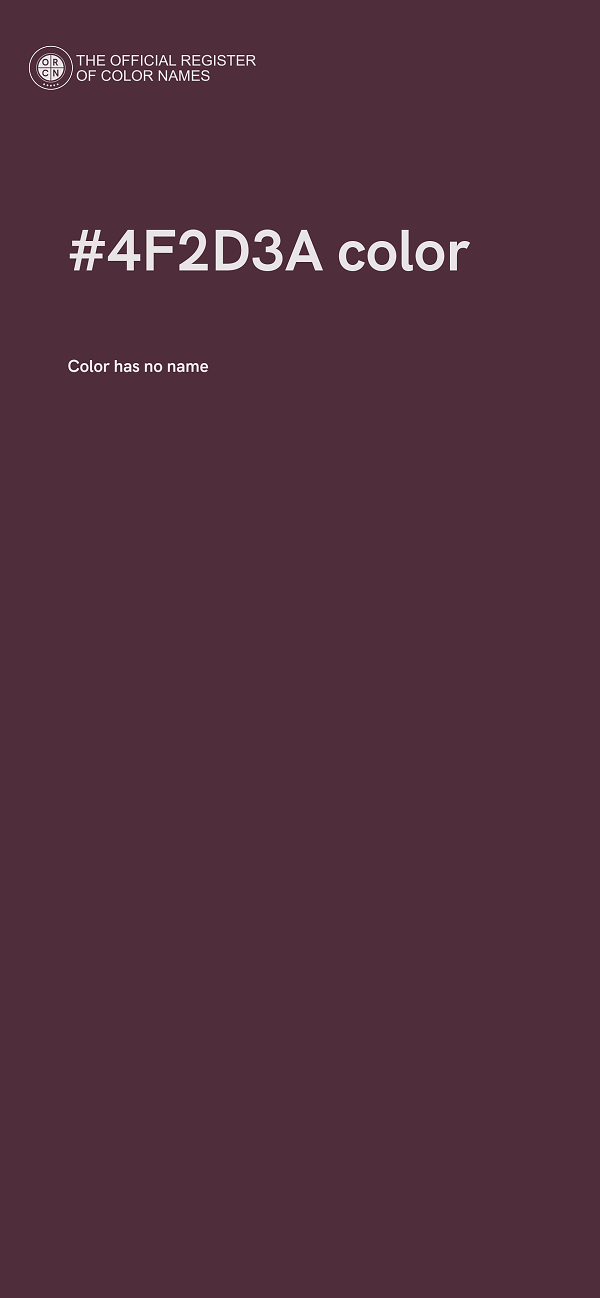 #4F2D3A color image