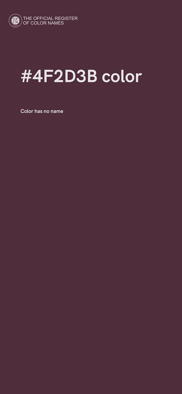 #4F2D3B color image