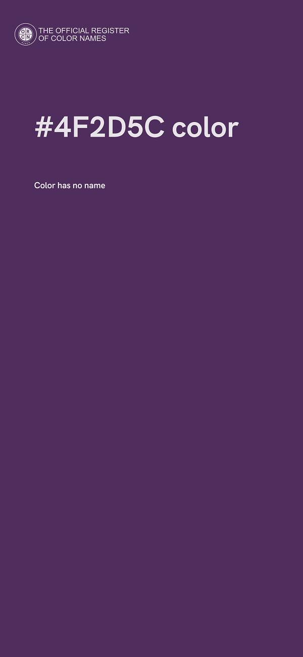 #4F2D5C color image