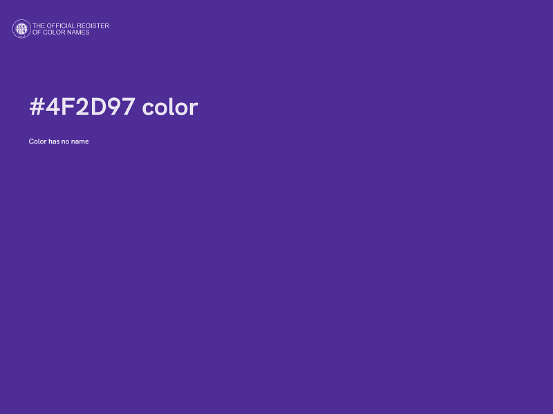 #4F2D97 color image