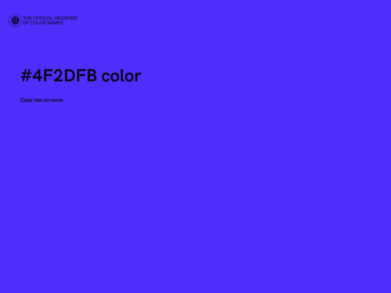 #4F2DFB color image