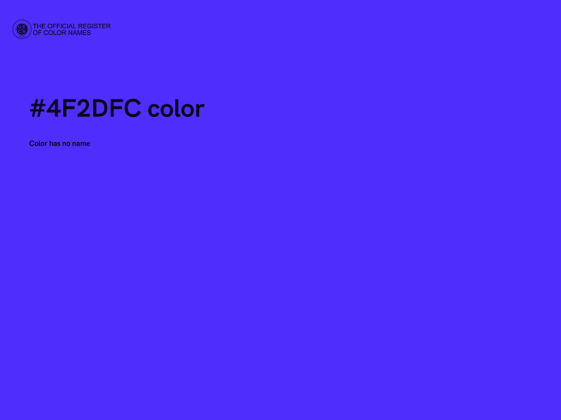 #4F2DFC color image