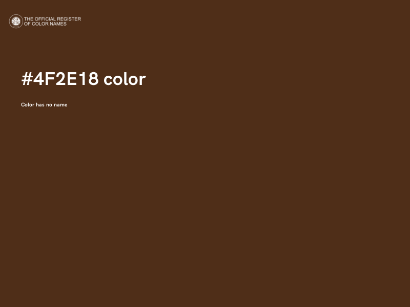 #4F2E18 color image
