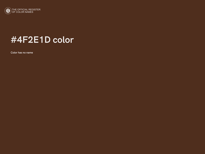 #4F2E1D color image