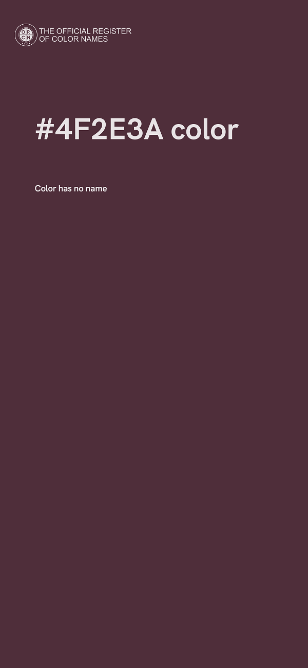 #4F2E3A color image