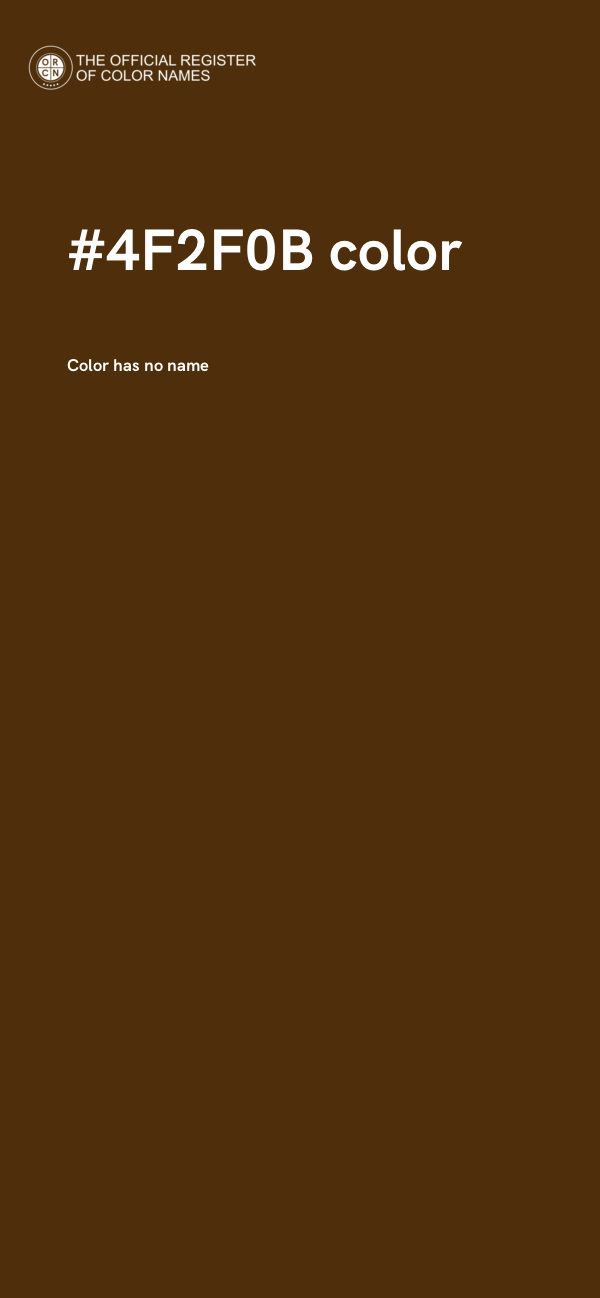 #4F2F0B color image