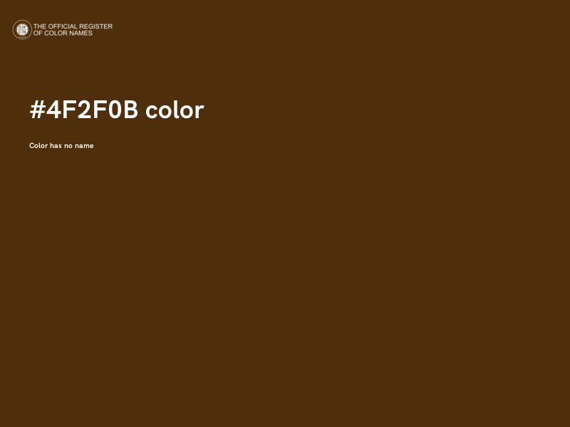 #4F2F0B color image