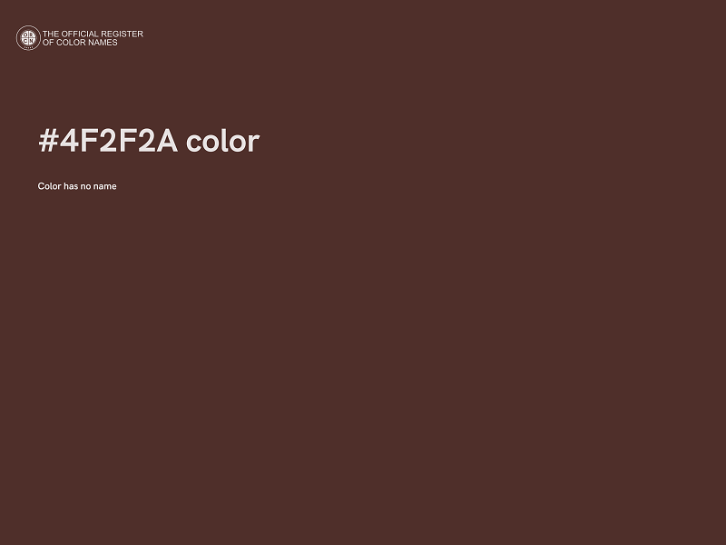 #4F2F2A color image