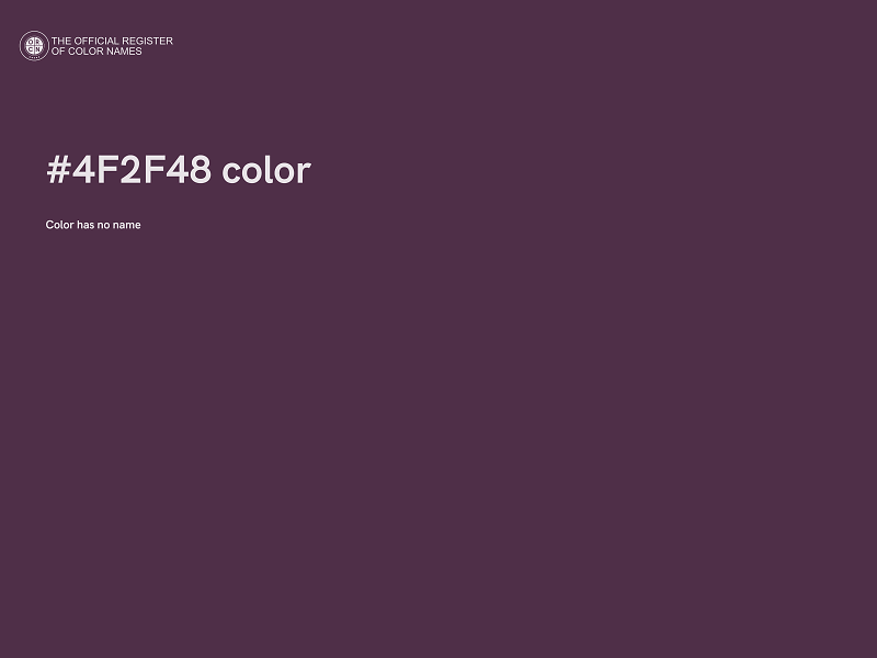 #4F2F48 color image