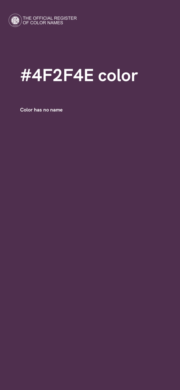 #4F2F4E color image