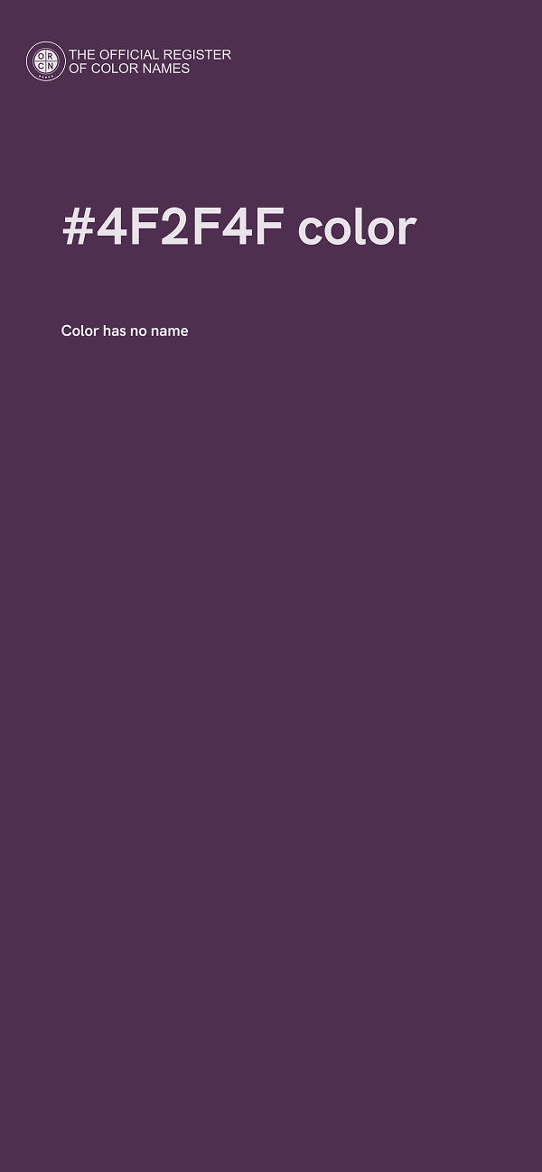 #4F2F4F color image