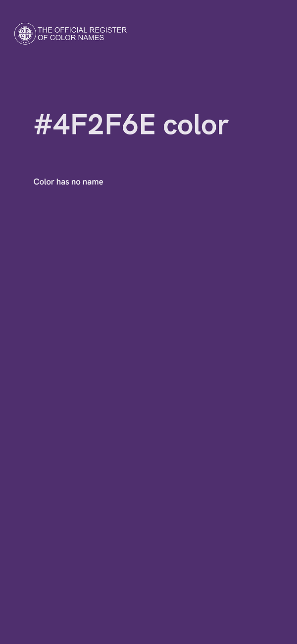 #4F2F6E color image
