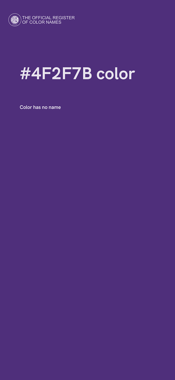 #4F2F7B color image