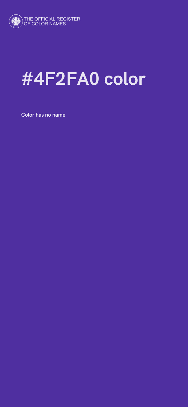 #4F2FA0 color image