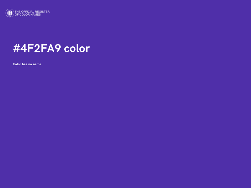 #4F2FA9 color image