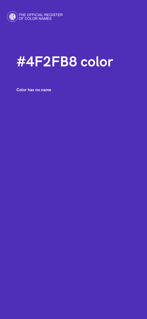 #4F2FB8 color image
