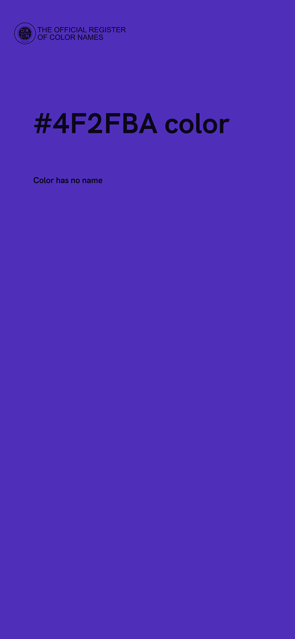 #4F2FBA color image